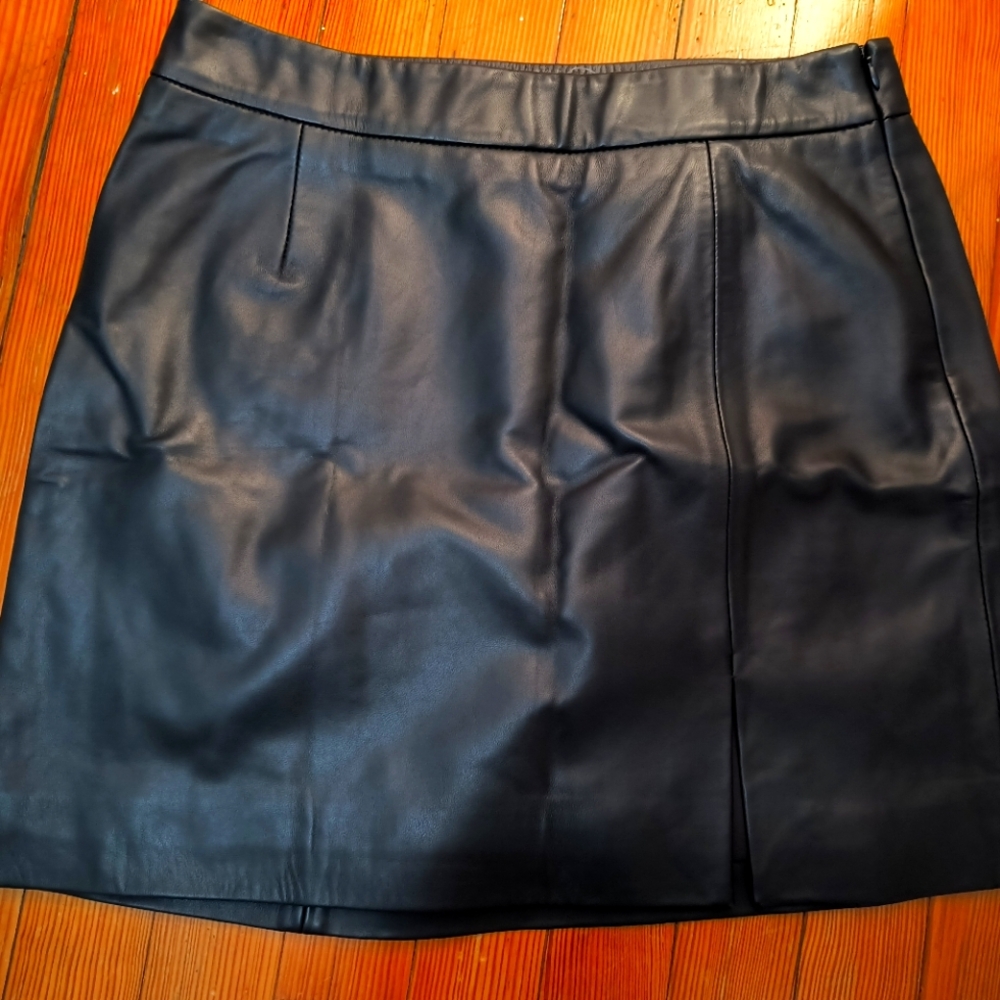 Lucky brand lamb leather skirt